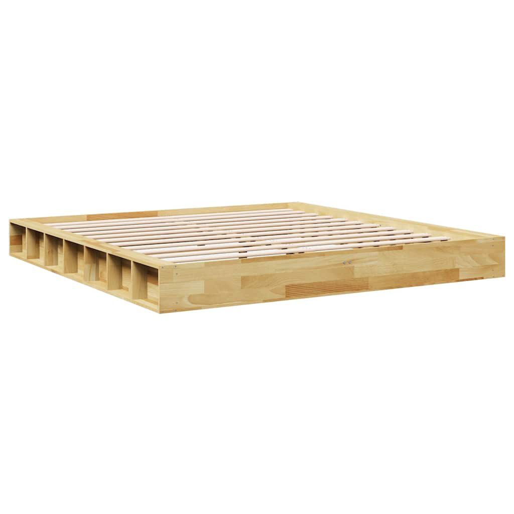 vidaXL Πλαίσιο κρεβατιού χωρίς στρώμα 180x200 cm μασίφ ξύλο δρυς