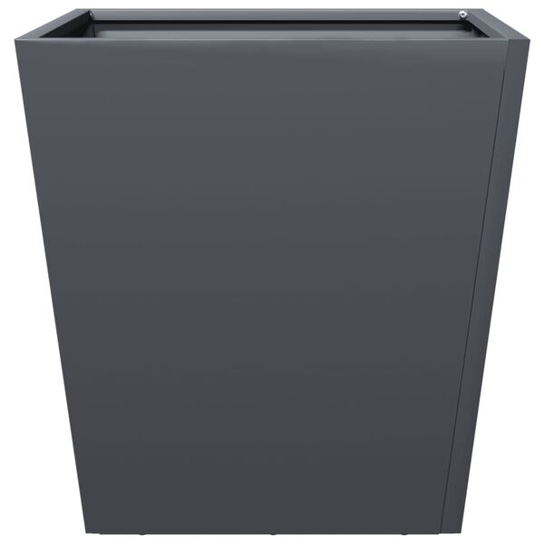 vidaXL Ζαρντινιέρες Κήπου 2 τεμ. Ανθρακί 40x40x40 εκ. από Ατσάλι