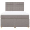 vidaXL &Kappa;&rho;&epsilon;&beta;ά&tau;&iota; Boxspring &mu;&epsilon; &Sigma;&tau;&rho;ώ&mu;&alpha; Taupe 140x190 &epsilon;&kappa;. &Upsilon;&phi;&alpha;&sigma;&mu;ά&tau;&iota;&nu;&omicron;