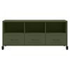 vidaXL Έπιπλο Τηλεόρασης Πράσινο Λαδί 100,5x39x43,5 εκ. από Ατσάλι