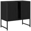 vidaXL Ντουλάπα Νιπτήρα Mπάνιου με πόρτα Μαύρη Οξυά 60 x 30 x 60 cm