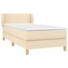 vidaXL &Kappa;&rho;&epsilon;&beta;ά&tau;&iota; Boxspring &mu;&epsilon; &Sigma;&tau;&rho;ώ&mu;&alpha; &Kappa;&rho;&epsilon;&mu; 100 x 200 &epsilon;&kappa;. &Upsilon;&phi;&alpha;&sigma;&mu;ά&tau;&iota;&nu;&omicron;