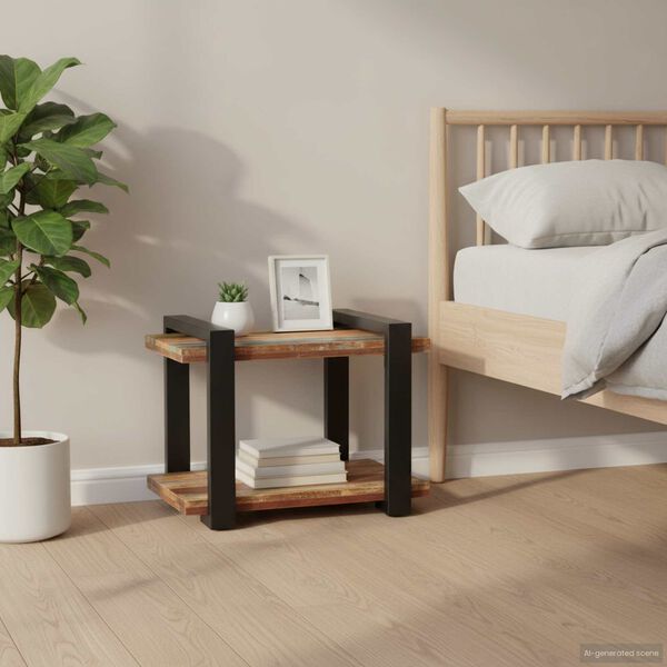 vidaXL Κομοδίνο 50 x 40 x 40 εκ. από Μασίφ Ανακυκλωμένο Ξύλο