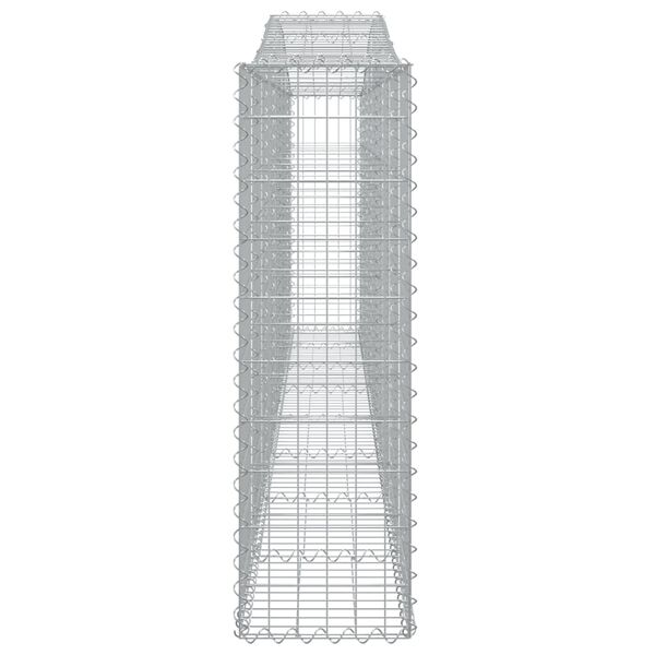 vidaXL Συρματοκιβώτια Τοξωτά 7 τεμ. 400x30x100/120 εκ. Γαλβαν. Ατσάλι