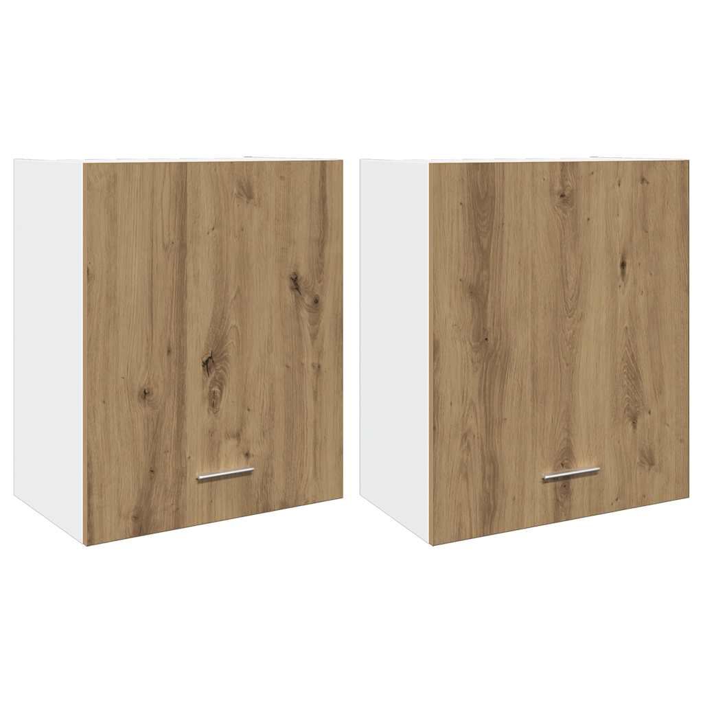 vidaXL κρεμαστά ντουλάπια Lyon 2 τεμ Artisan Oak Κατασκευασμένο ξύλο