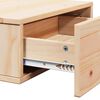 vidaXL Κομοδίνο με συρτάρι Καφέ 42 x 32.5 x 40 εκ Μασίφ ξύλο πεύκου