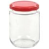 vidaXL Βάζα Μαρμελάδας 48 τεμ. 230 ml Γυάλινα με Κόκκινα Καπάκια