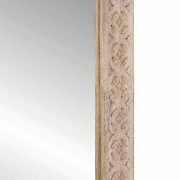 vidaXL Καθρέφτης με καθρέφτη Λευκό 57 x 70 x 3 εκ Μασίφ ξύλο μάνγκο