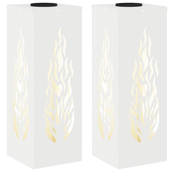 vidaXL &Eta;&lambda;&iota;&alpha;&kappa;ό LED &Phi;&omega;&sigmaf; &Delta;&rho;ό&mu;&omicron;&upsilon; 2 pcs &Lambda;&epsilon;&upsilon;&kappa;ό &Kappa;&rho;ύ&omicron; &Rho;&omicron;&lambda;&alpha;&rho;&iota;&sigma;&mu;έ&nu;&omicron; &Chi;ά&lambda;&upsilon;&beta;&alpha;