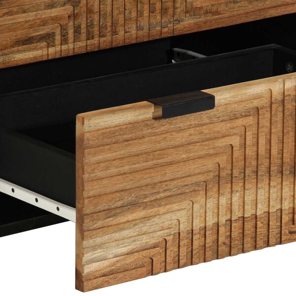 vidaXL Πλαϊνό Γραφείο 3 pcs Καφέ 60 x 33 x 75 cm Μασίφ ξύλο ακακίας