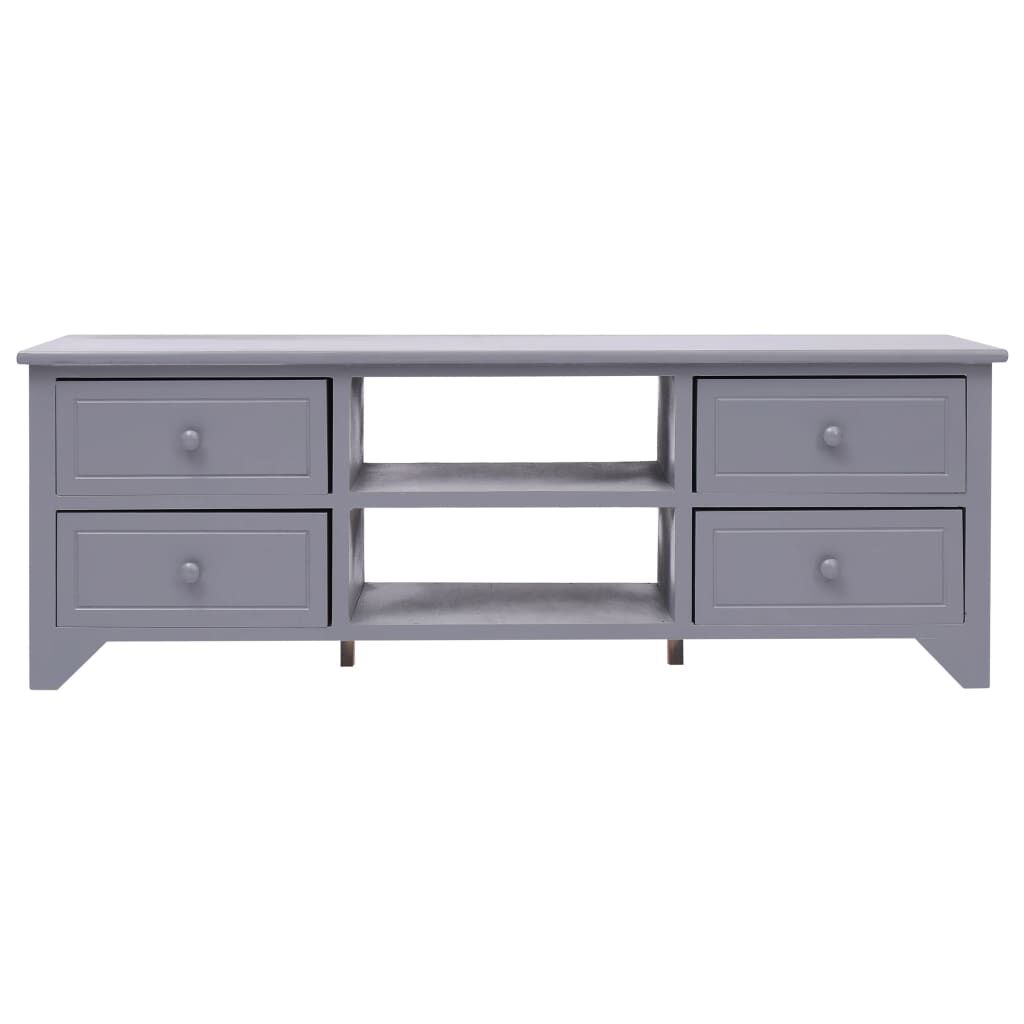 vidaXL Έπιπλο Τηλεόρασης Γκρι 115x30x40 εκ. από Ξύλο Παυλώνιας