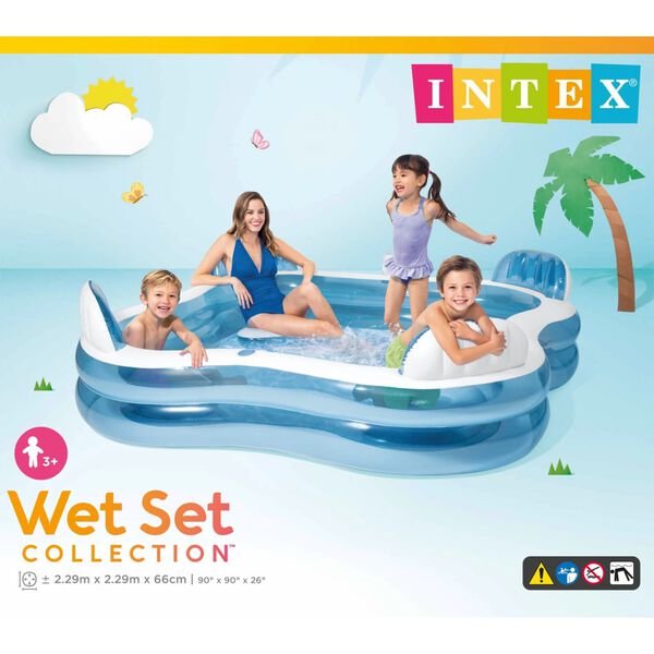 Intex Πισίνα Φουσκωτή Swim Center Family Lounge 56475NP