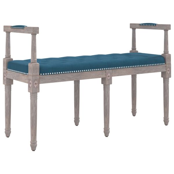 vidaXL Πάγκος Μπλε 110 x 40 x 70 εκ. Βελούδινος