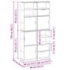 vidaXL Πλαϊνά ντουλάπια 4 τεμ. ODDA 40x24x79 εκ. από Μασίφ Ξύλο Πεύκου