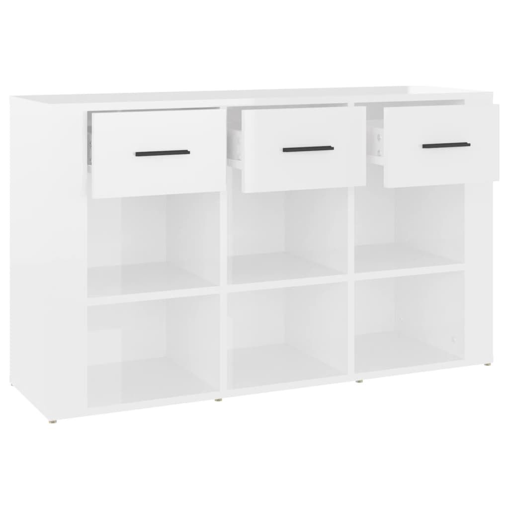 vidaXL Ντουλάπι Γυαλιστερό Λευκό 100x30x59,5 εκ. Επεξεργασμένο Ξύλο