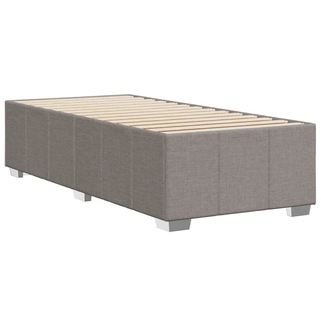vidaXL Σκελετός Κρεβατιού Χωρίς Στρώμα Taupe 90x190 εκ. Υφασμάτινο
