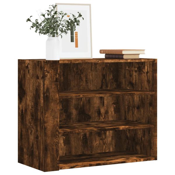vidaXL Ντουλάπι Τοίχου Καπνιστή Δρυς 75x35x60 εκ. Επεξεργασμένο Ξύλο