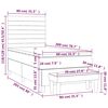 vidaXL &Kappa;&rho;&epsilon;&beta;ά&tau;&iota; Boxspring &mu;&epsilon; &Sigma;&tau;&rho;ώ&mu;&alpha; &Sigma;&kappa;&omicron;ύ&rho;&omicron; &Pi;&rho;ά&sigma;&iota;&nu;&omicron; 80x200 &epsilon;&kappa;. &Beta;&epsilon;&lambda;&omicron;ύ&delta;&iota;&nu;&omicron;