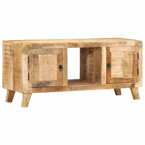 ντουλάπι τηλεόρασης vidaXL 105x46x32 cm μασίφ ξύλο ακατέργαστο μάνγκο
