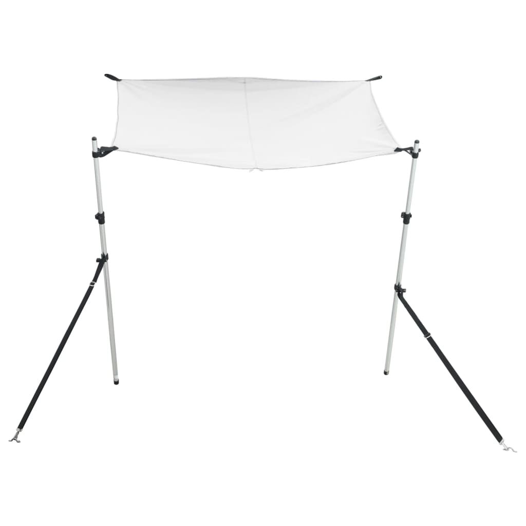 vidaXL Επέκταση Σκιάστρου Σχήμα Τ Λευκή 170x208x(115-183) εκ.