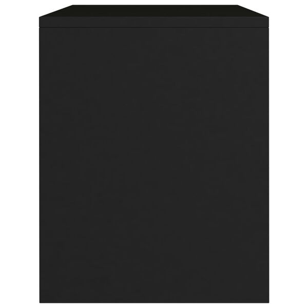 vidaXL Κομοδίνα 2 τεμ. Μαύρα 40 x 30 x 40 εκ. από Επεξ. Ξύλο