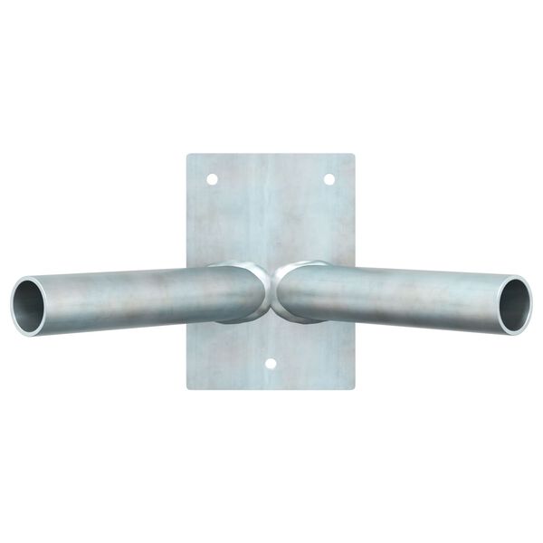 vidaXL Κρατητής πόλου σημαίας Ασημί 11.5 x 7.5 εκ Ατσάλι