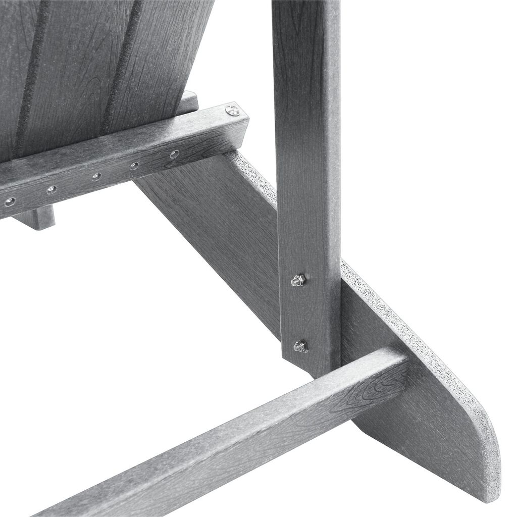 vidaXL Καρέκλα Adirondack Ανοιχτό γκρι 74x82x91 cm HDPE
