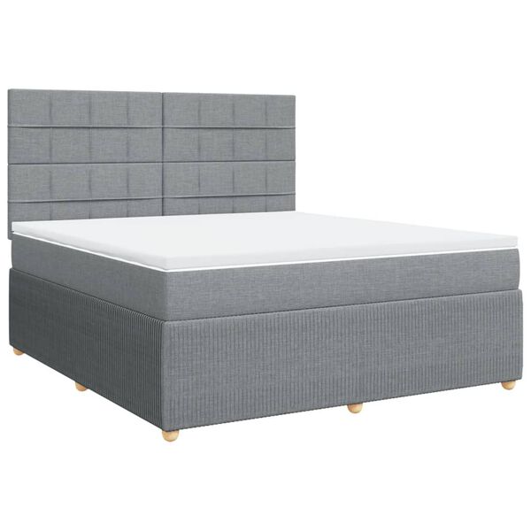 vidaXL &Kappa;&rho;&epsilon;&beta;ά&tau;&iota; Boxspring &mu;&epsilon; &Sigma;&tau;&rho;ώ&mu;&alpha; &Alpha;&nu;&omicron;&iota;&chi;&tau;ό &Gamma;&kappa;&rho;&iota; 180x200 &epsilon;&kappa;. &Upsilon;&phi;&alpha;&sigma;&mu;ά&tau;&iota;&nu;&omicron;