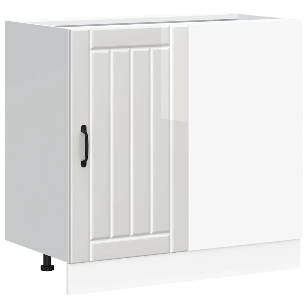 vidaXL Κάτω ντουλάπι κουζίνας "Lucca" High Gloss White