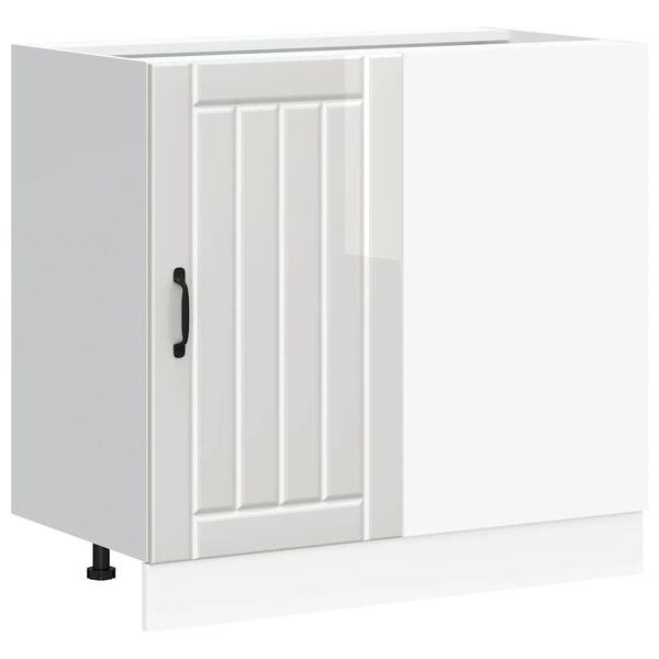 vidaXL Κάτω ντουλάπι κουζίνας "Lucca" High Gloss White