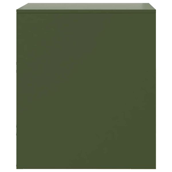 vidaXL Κομοδίνο Πράσινο 34,5 x 39 x 44 εκ. από Χάλυβα
