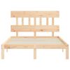 vidaXL Σκελετός Κρεβατιού Χωρίς Στρώμα 140x200 εκ Μασίφ Ξύλο Πεύκου