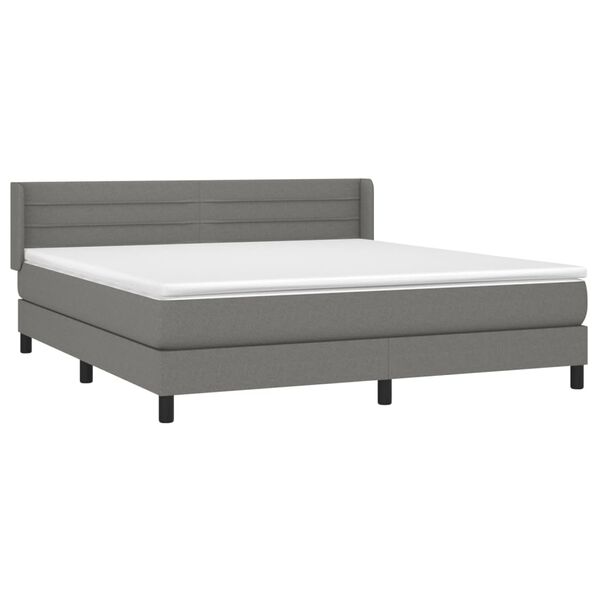 vidaXL &Kappa;&rho;&epsilon;&beta;ά&tau;&iota; Boxspring &mu;&epsilon; &Sigma;&tau;&rho;ώ&mu;&alpha; &Sigma;&kappa;&omicron;ύ&rho;&omicron; &Gamma;&kappa;&rho;&iota; 180x200 &epsilon;&kappa; &Upsilon;&phi;&alpha;&sigma;&mu;ά&tau;&iota;&nu;