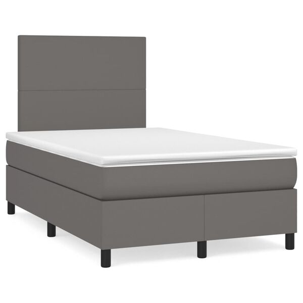 vidaXL &Kappa;&rho;&epsilon;&beta;ά&tau;&iota; Boxspring &mu;&epsilon; &Sigma;&tau;&rho;ώ&mu;&alpha; &Gamma;&kappa;&rho;&iota; 120x190&epsilon;&kappa;. &alpha;&pi;ό &Sigma;&upsilon;&nu;&theta;&epsilon;&tau;&iota;&kappa;ό &Delta;έ&rho;&mu;&alpha;