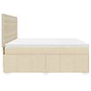 vidaXL &Kappa;&rho;&epsilon;&beta;ά&tau;&iota; Boxspring &mu;&epsilon; &Sigma;&tau;&rho;ώ&mu;&alpha; &Kappa;&rho;&epsilon;&mu; 180x200 &epsilon;&kappa;. &Upsilon;&phi;&alpha;&sigma;&mu;ά&tau;&iota;&nu;&omicron;