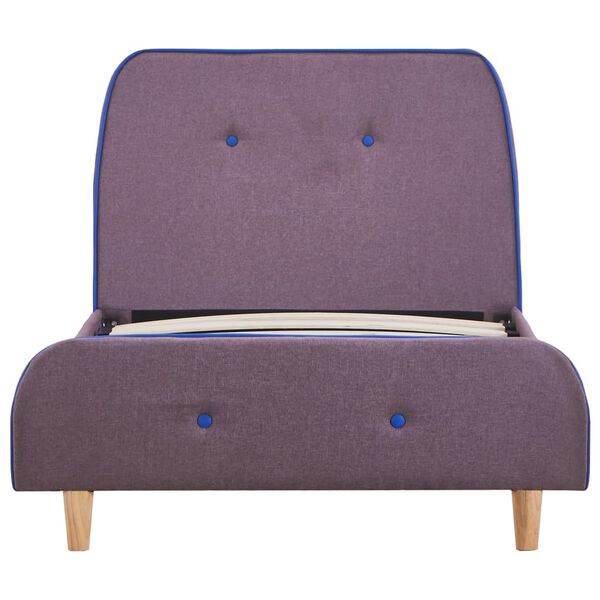 vidaXL Πλαίσιο Κρεβατιού Χρώμα Taupe 90 x 200 εκ. Υφασμάτινο