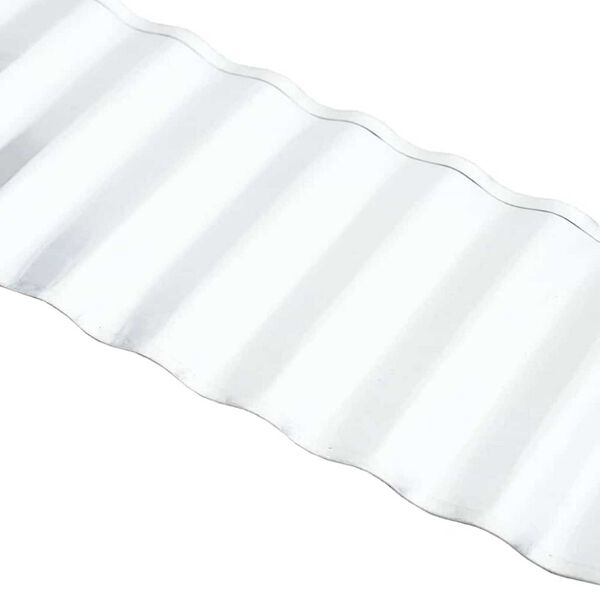 vidaxl Περίγραμμα γκαζόν Γκρι 15 x 1000 εκ. Ατσάλι