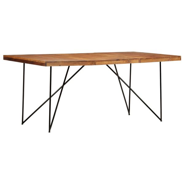 vidaXL Τραπεζαρία 180 x 90 x 76 εκ. από Μασίφ Ξύλο Ακακίας