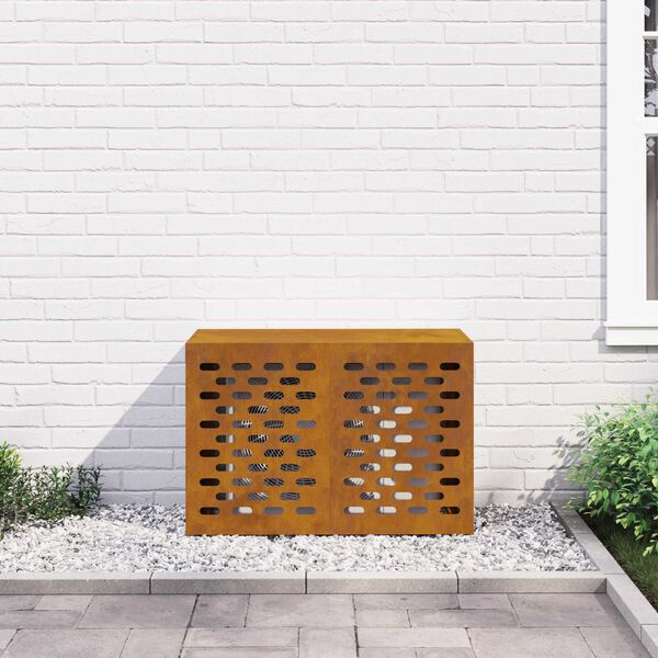 vidaXL Κάλυμμα κλιματιστικού Σκ rusty 90 x 40 x 60 εκ