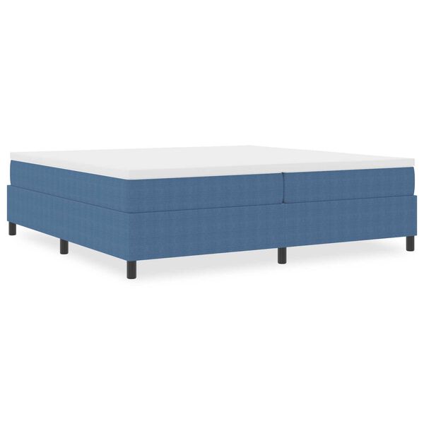 vidaXL Κρεβάτι με ελατήρια Μπλε 200 x 200 cm Βελούδο