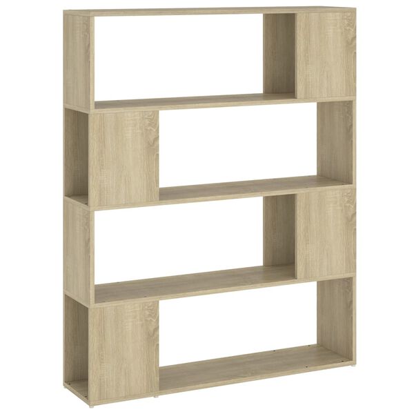 vidaXL Βιβλιοθήκη/Διαχωριστικό Χώρου Sonoma Δρυς 100 x 24 x 124 εκ.