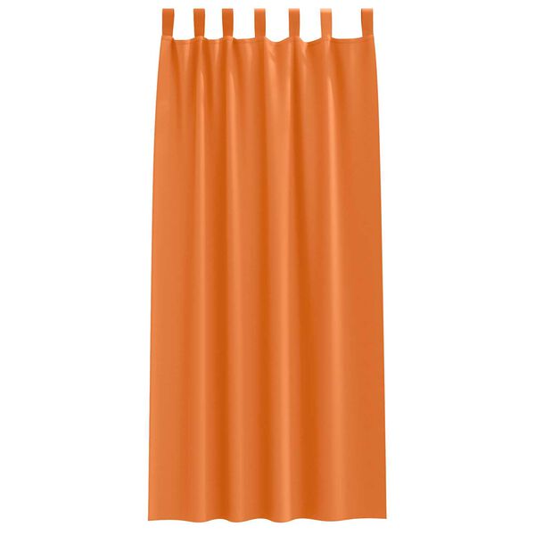 vidaXL Κουρτίνες 2 pcs Φωτεινό Πορτοκάλι 260 x 140 εκ. Πολυεστέρας