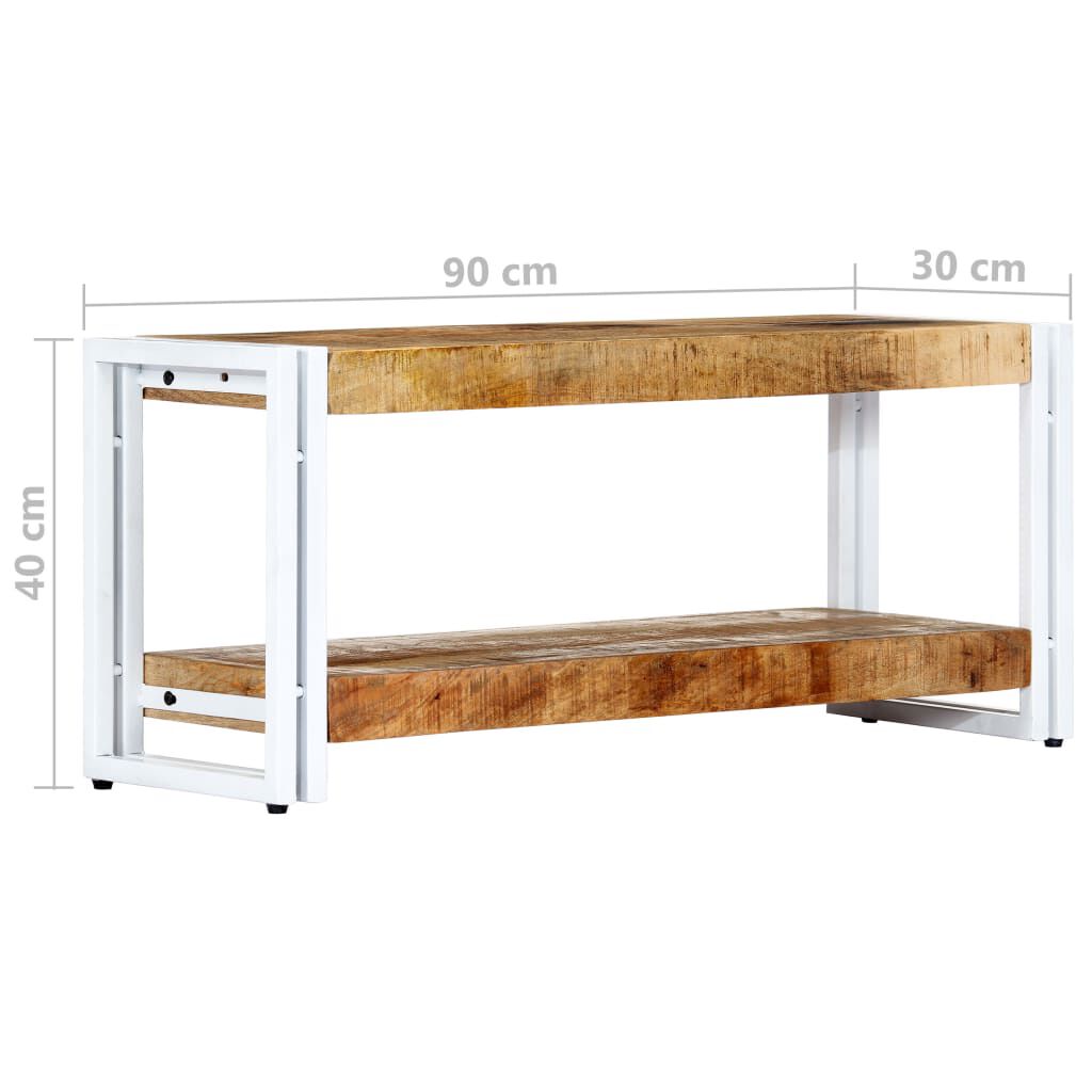 vidaXL Έπιπλο Τηλεόρασης 90 x 30 x 40 εκ. από Μασίφ Ξύλο Μάνγκο