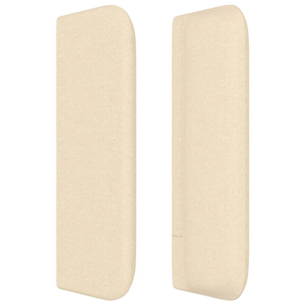 vidaXL Κεφαλάρι με Πτερύγια Κρεμ 83x16x78/88 εκ. Υφασμάτινο