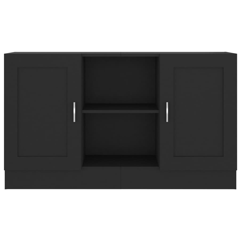 vidaXL Μπουφές Μαύρος 120 x 30,5 x 70 εκ. από Επεξ. Ξύλο