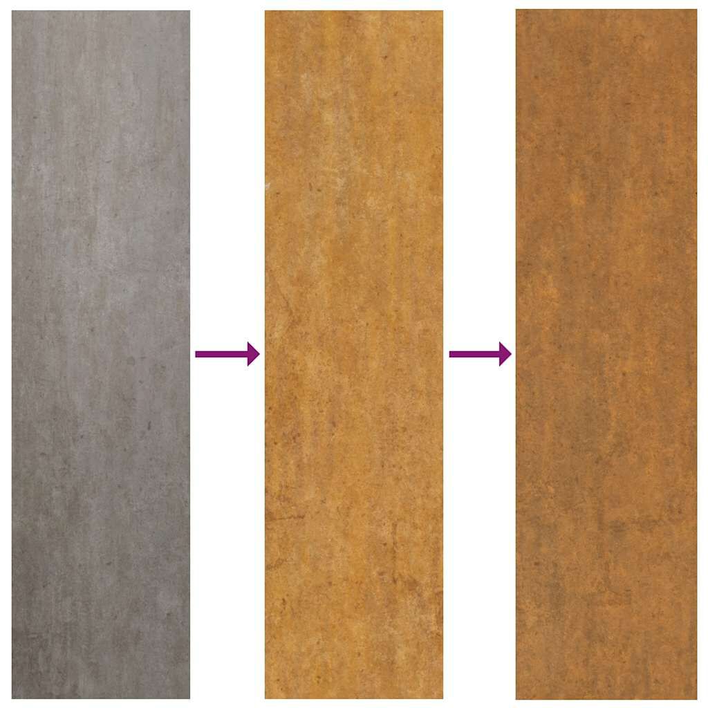vidaXL Ζαρντινιέρα 100x100x80 εκ. Ατσάλι Σκληρυθέν στον Αέρα