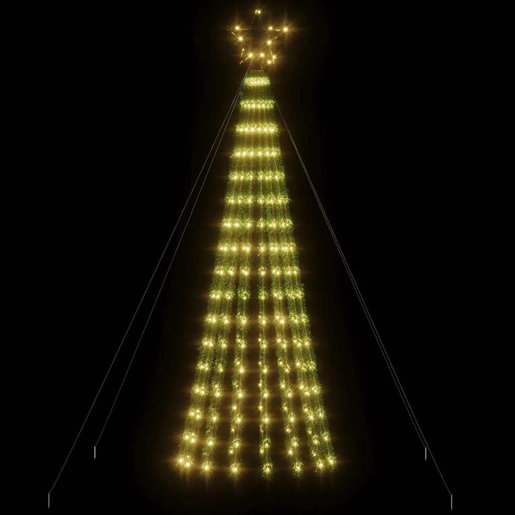 vidaXL Χριστουγεννιάτικο δέντρο LED 275 LED Ζεστό λευκό 180 εκ.