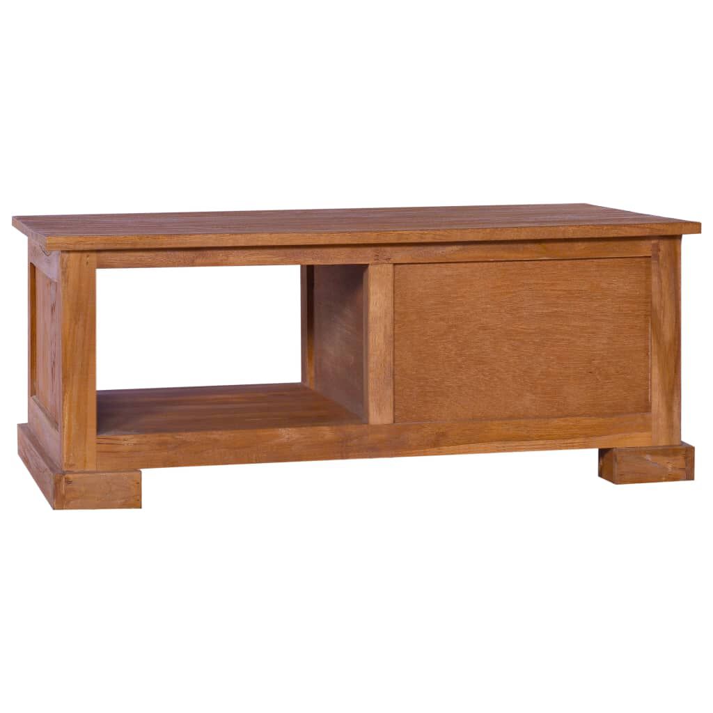 vidaXL Έπιπλο Τηλεόρασης 90 x 50 x 37 εκ. από Μασίφ Ξύλο Teak