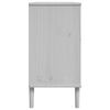 vidaXL Μπουφές SENJA Λευκό / Ρατάν 112 x 40 x 80 εκ. Μασίφ Ξύλο Πεύκου