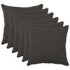 vidaXL &Kappa;ά&lambda;&upsilon;&mu;&mu;&alpha; &Mu;&alpha;&xi;&iota;&lambda;&alpha;&rho;&iota;&omicron;ύ 6 pcs HEERLEN &Sigma;&kappa;&omicron;ύ&rho;&omicron; &Gamma;&kappa;&rho;&iota; 30 x 30 cm &Mu;&pi;&omicron;&upsilon;&kappa;&lambda;έ